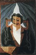 Juan Gris The Portrait of man France oil painting artist